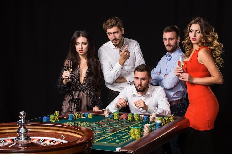 Tampilan studio live-dealer awan128 dengan dealer profesional dan tabel pembayaran yang terlihat jelas